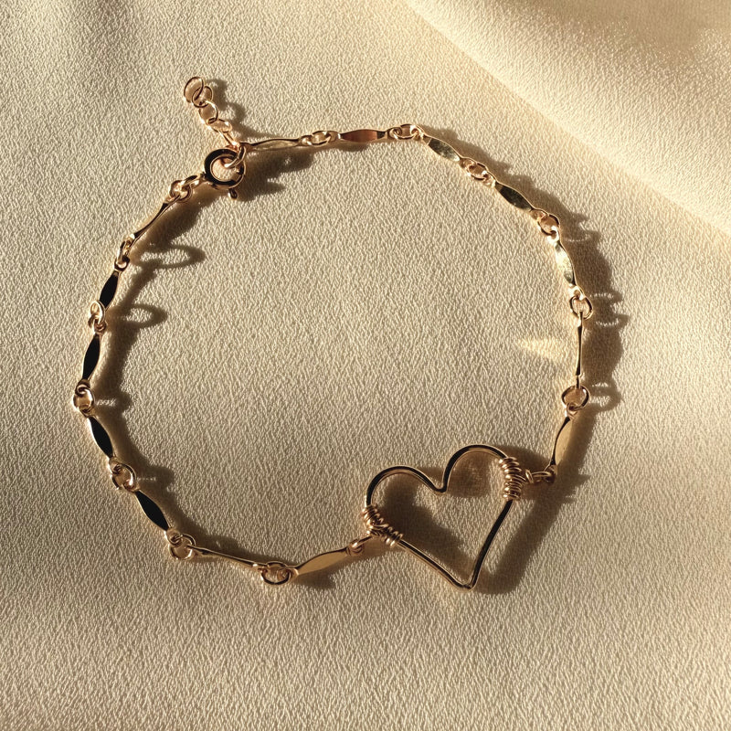 HEART CHAIN BRACELET