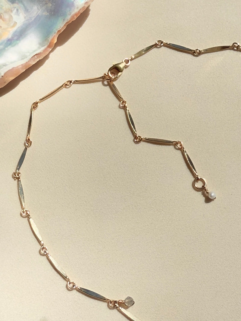 COCORA PEARL CHARM NECKLACE
