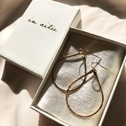 OCHRE HOOP EARRINGS
