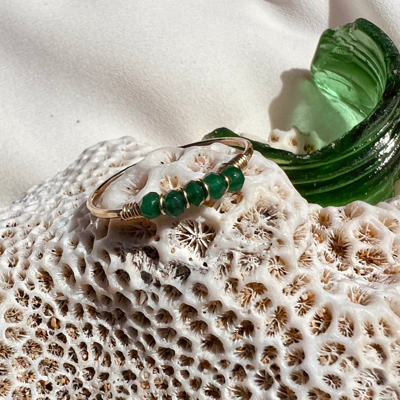 VERRE DE MER RING- GREEN